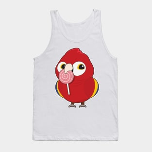 Parrot with Lollipop Tank Top